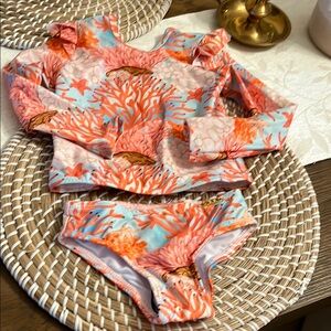 NWT. Maar Coral Reef Kids Swim Set